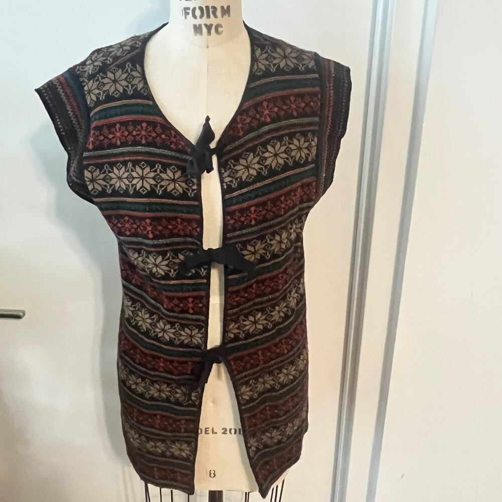 Vintage 70's IT'S PURE GOULD Nordic Sweater‎ Vest